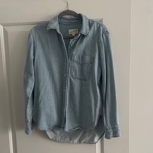 Denim button down